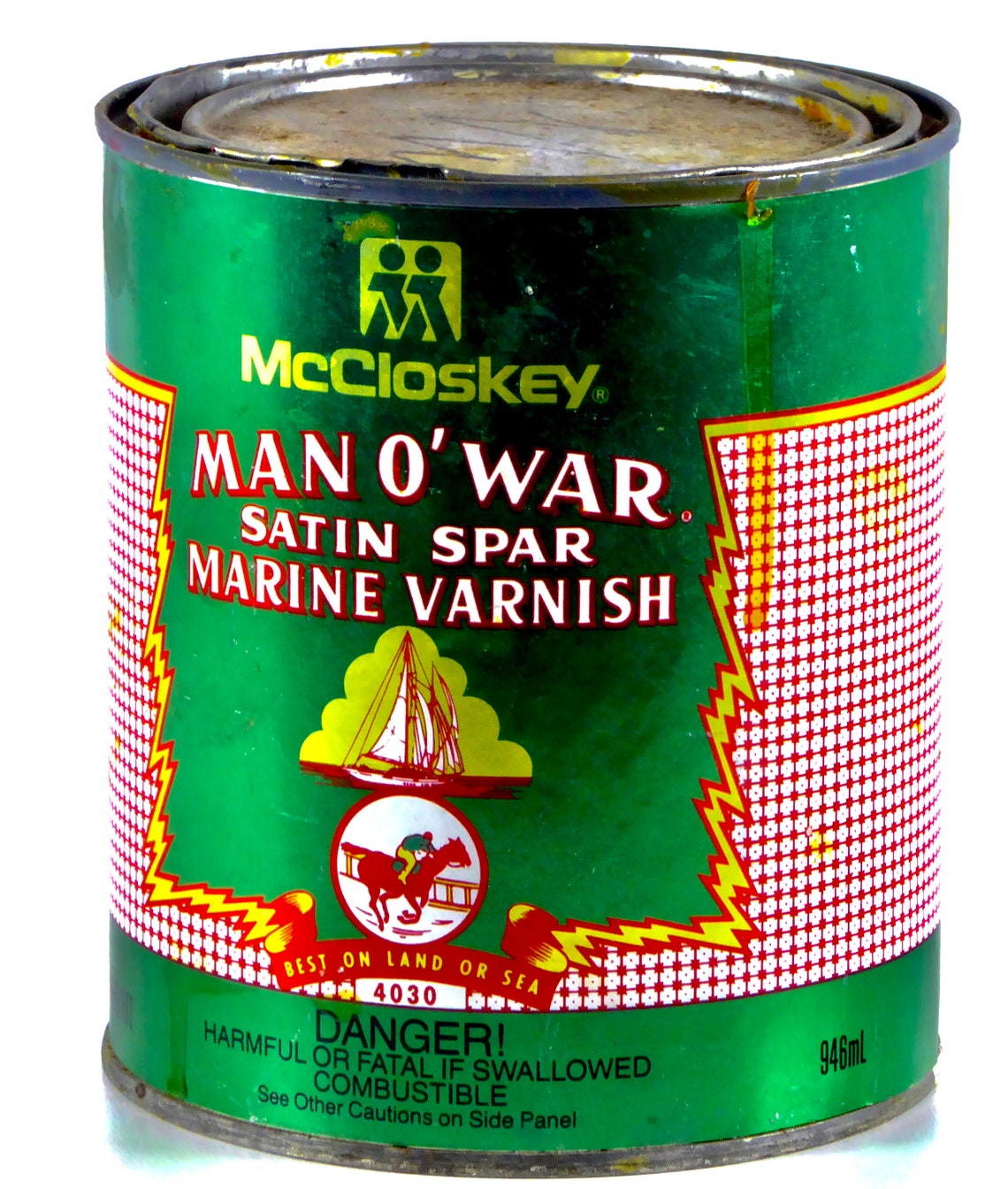 Vintage Manowar Satin Spar Marine Varnish One Quart Etsy