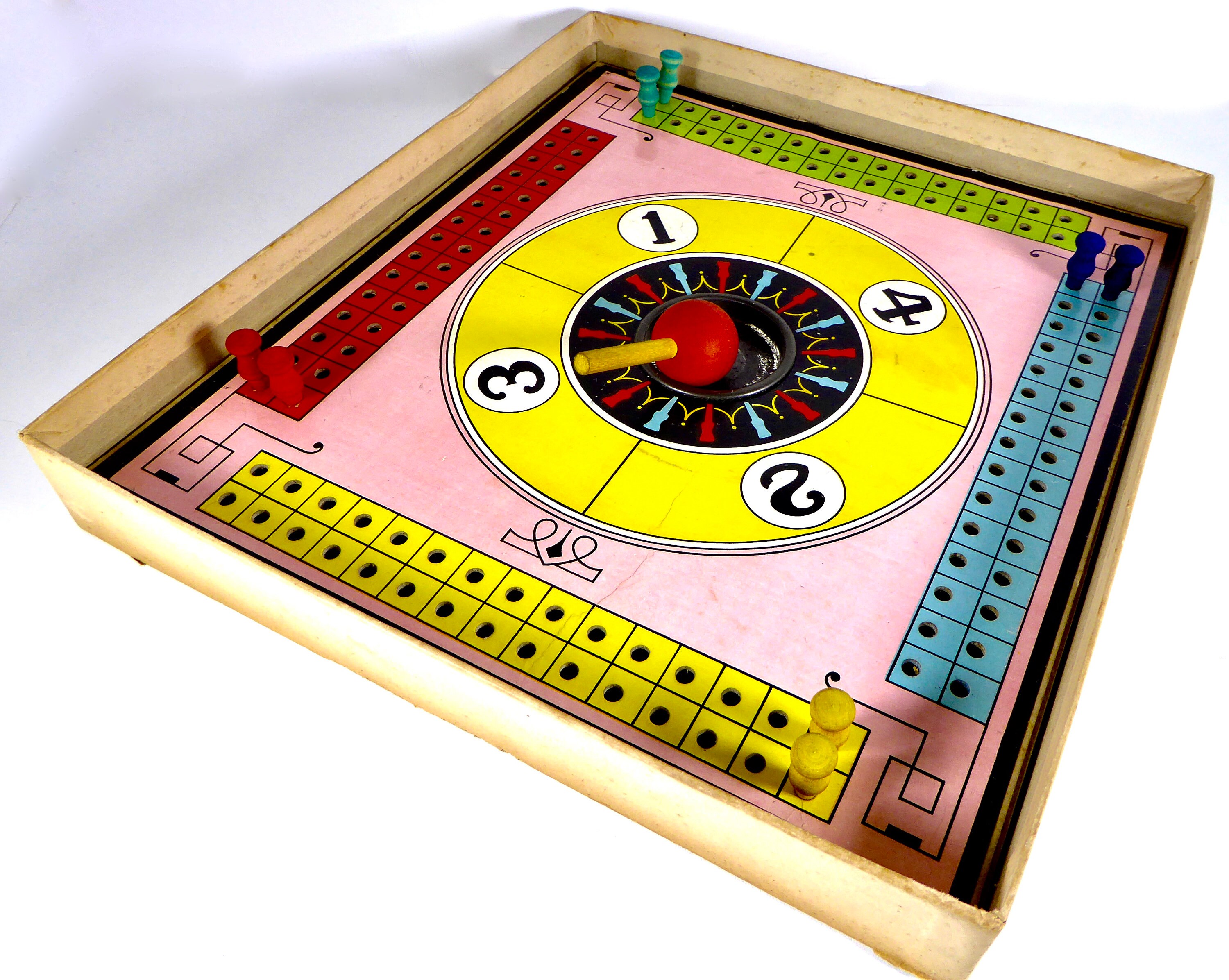 Vintage Depression Era Tabletop Board Game Peg Top Etsy