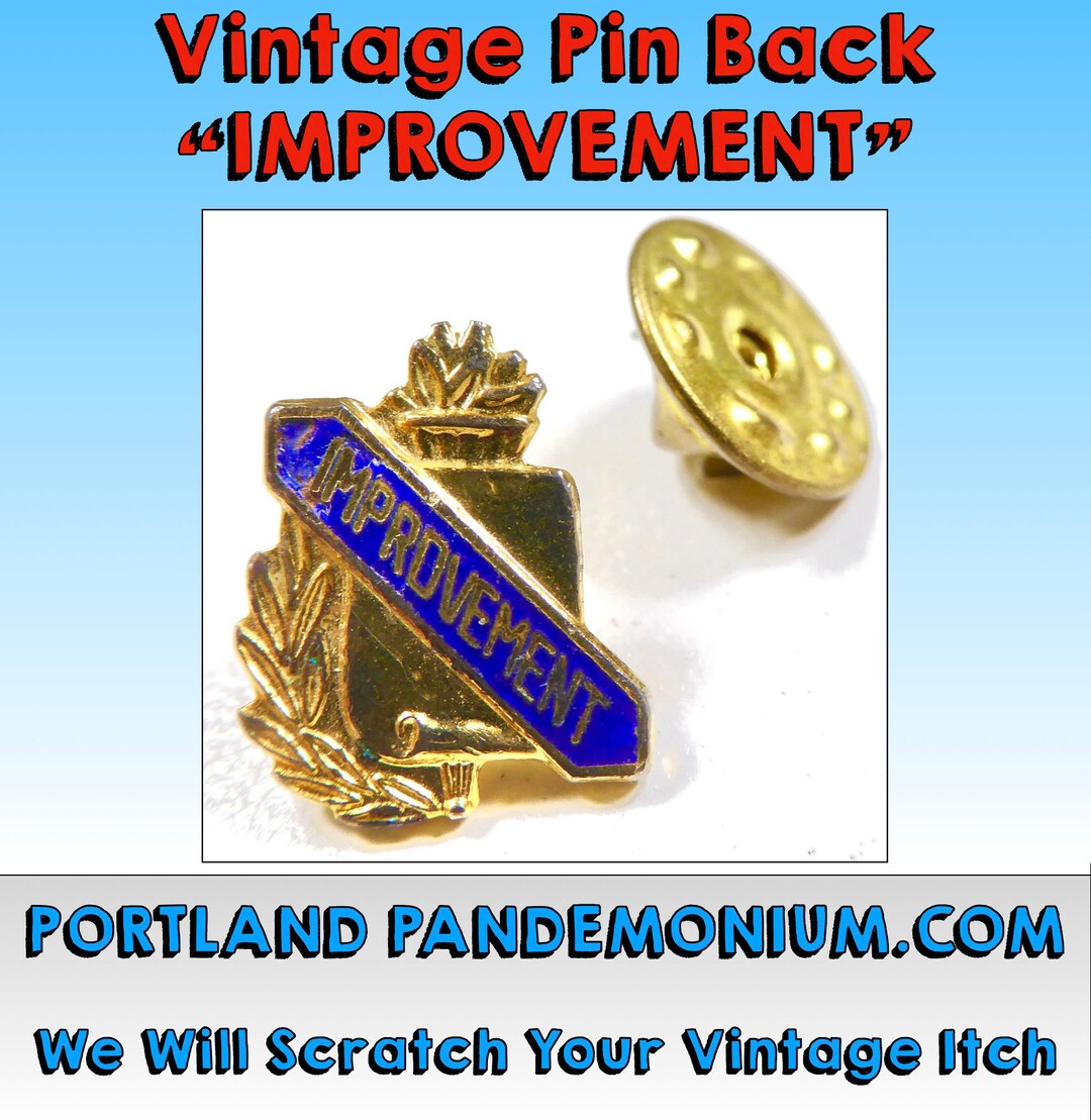 Vintage Pin Back improvement Scholastic Award Button: Tiny but Powerful ...