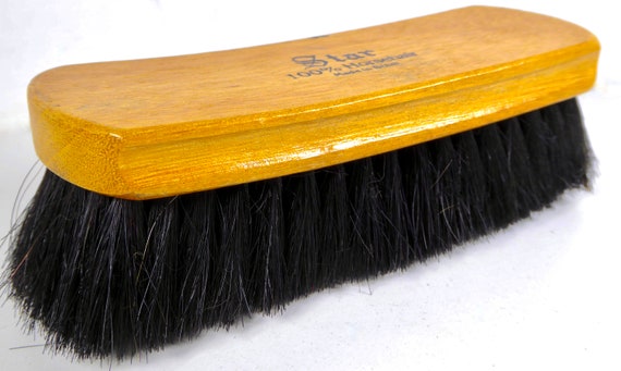 Vintage Horsehair Shoe Shine Brush, Made in Brazi… - image 6