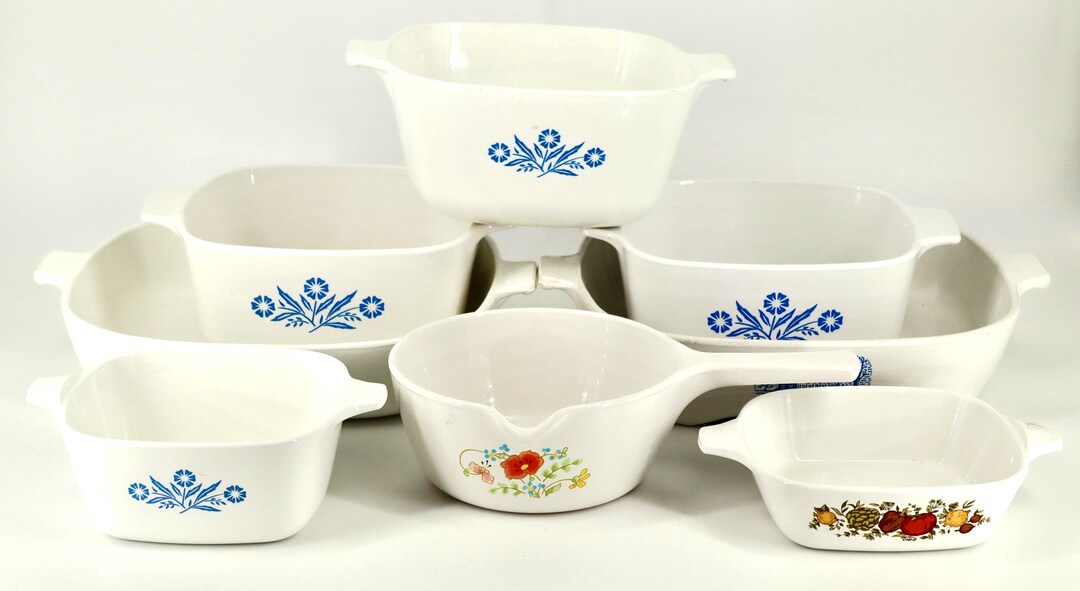 Vintage Corning Ware Blue Cornflower, Wildflower, Spice-o-life ...