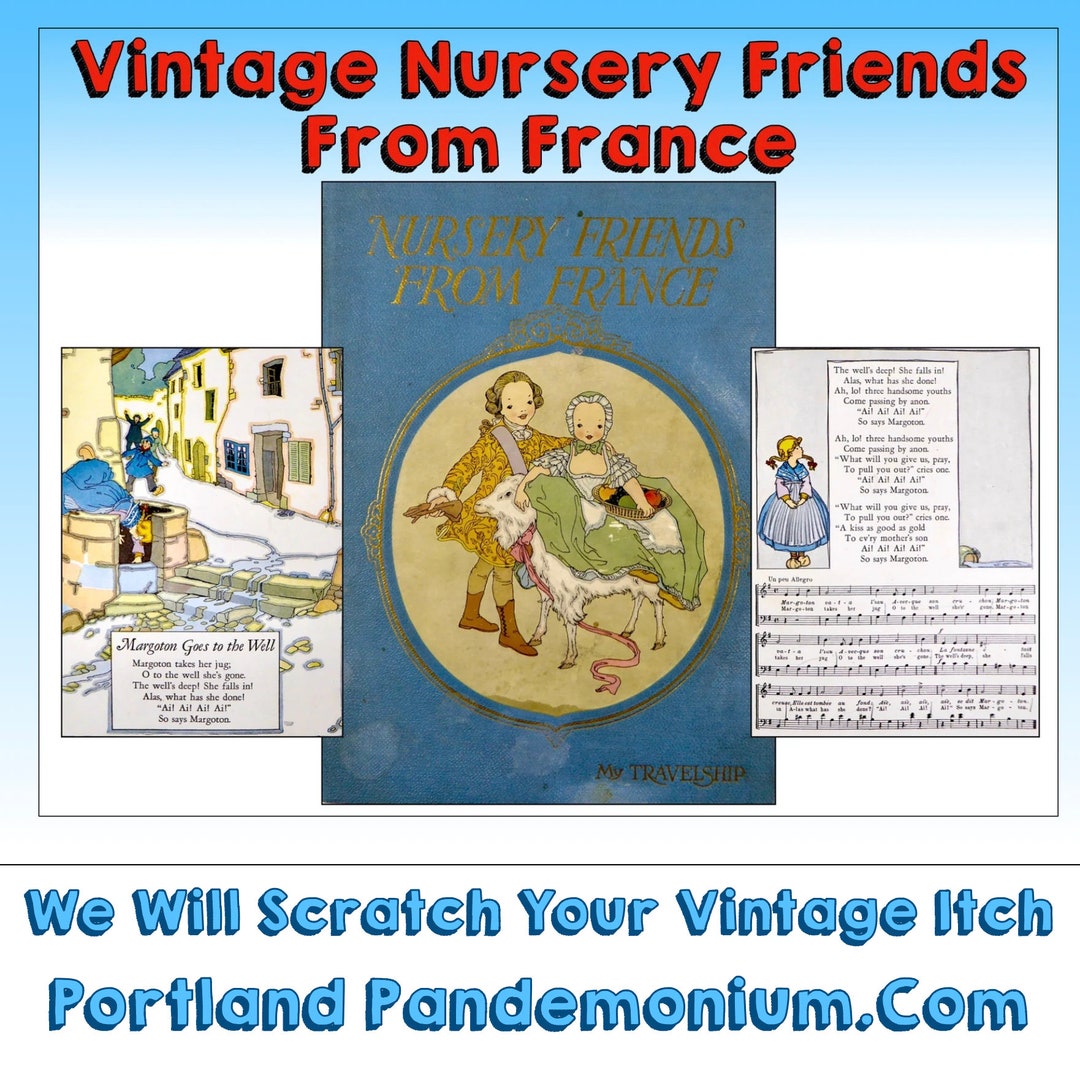 1080px x 1086px - Vintage 1925 nursery Friends From France First - Etsy