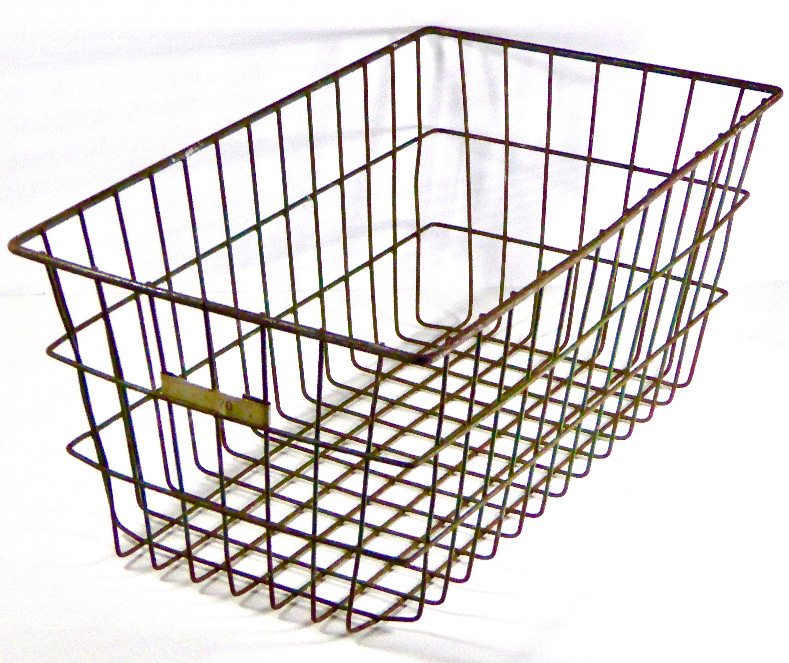 Vintage Gym Basket Midcentury Rusty Wire Industrial Artifact Etsy