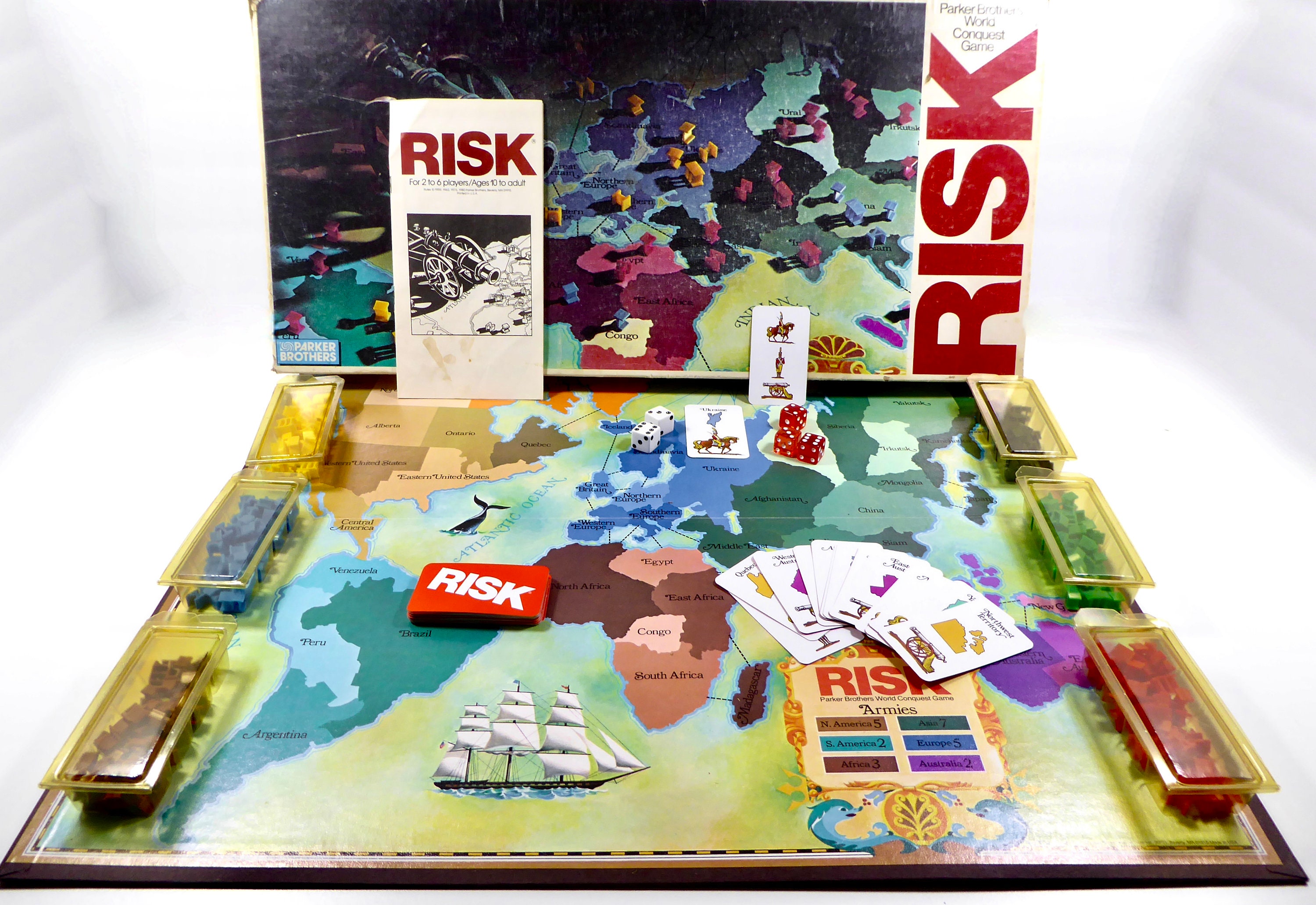 Vintage RISK Bordspel 1980 World Versie Oost-Afrika - Etsy