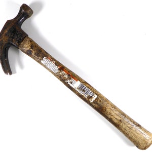 Vintage &quot;Lady Hammer&quot; Stanley Small Tool Box Hammer 7 Ounce High-Carbon Steel Smooth Face Head, Curved Claw, Hickory Handle