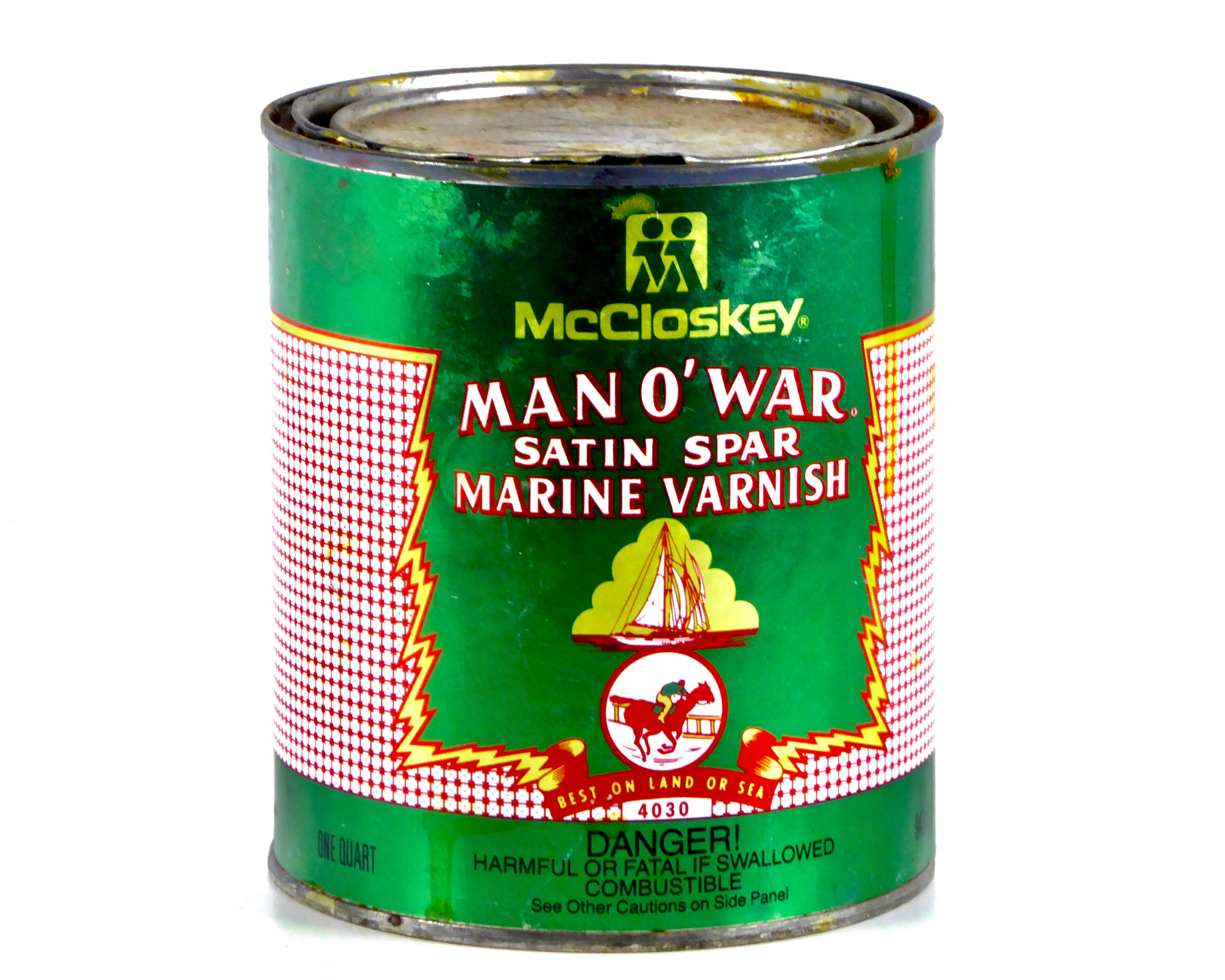 Vintage Manowar Satin Spar Marine Varnish One Quart Etsy