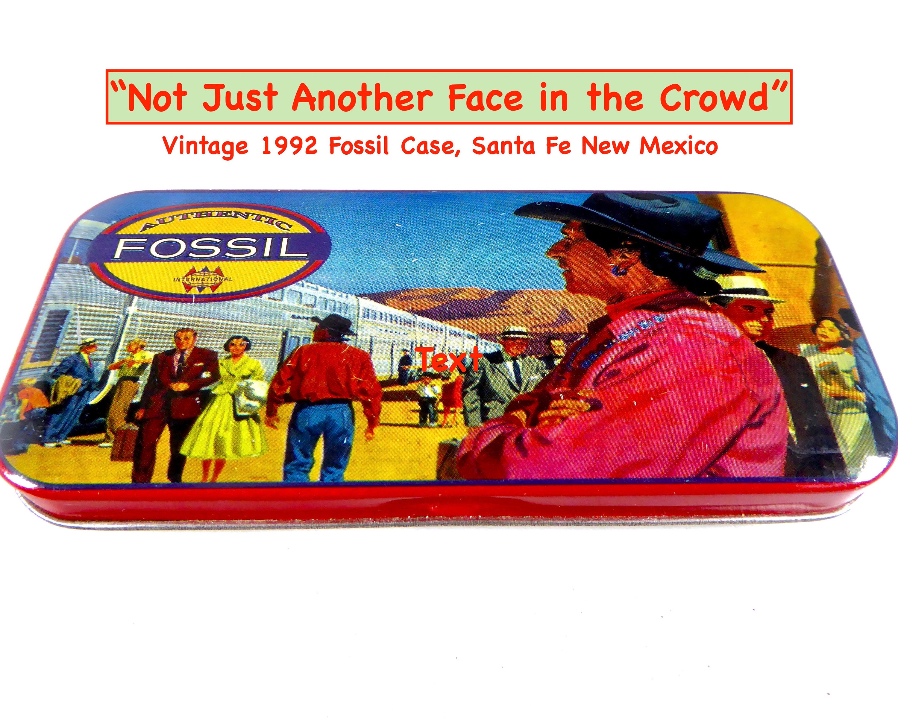 Vintage Fossil Tin Watch Case: not Just 