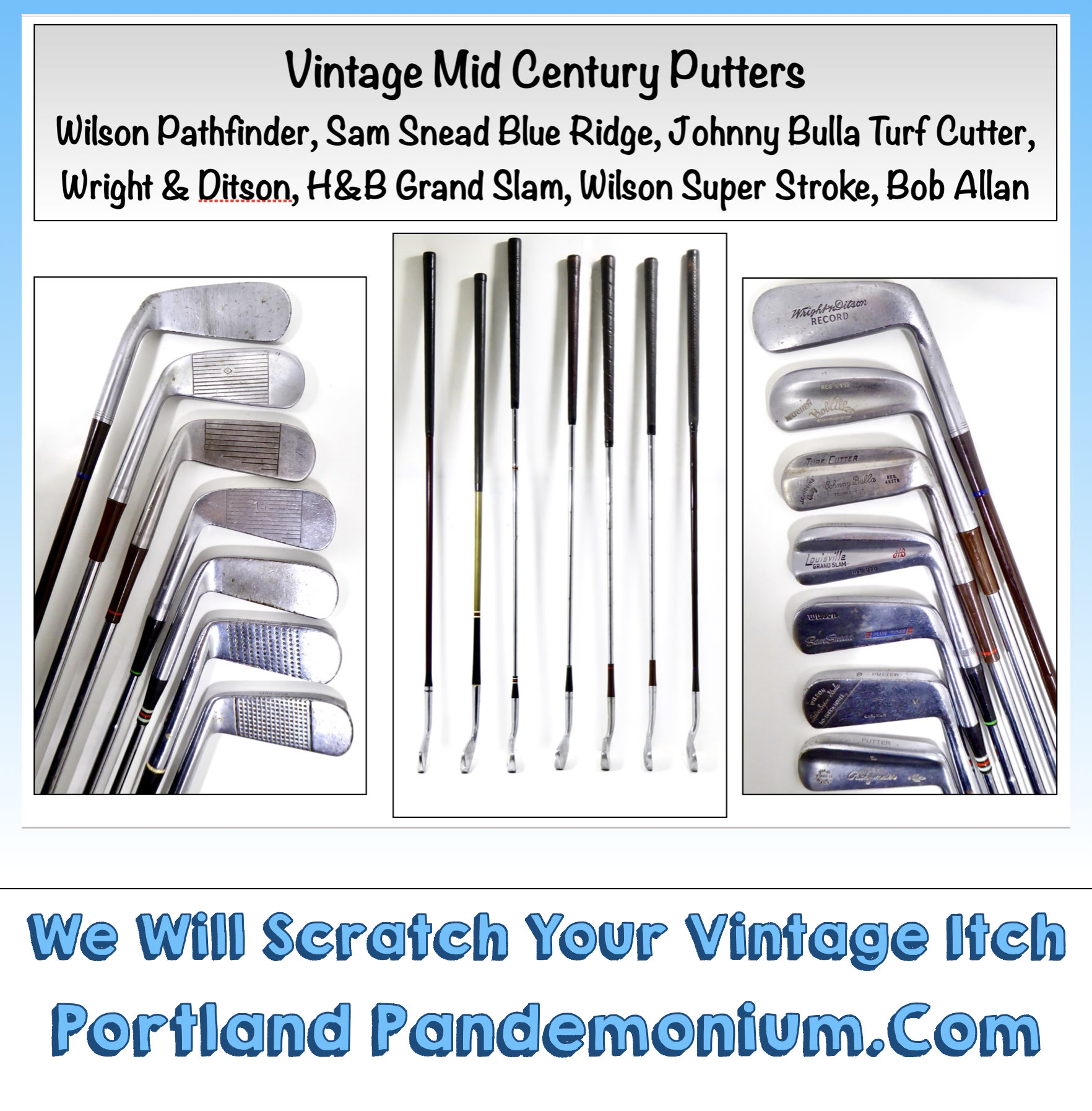 18+ Wright And Ditson Golf Clubs