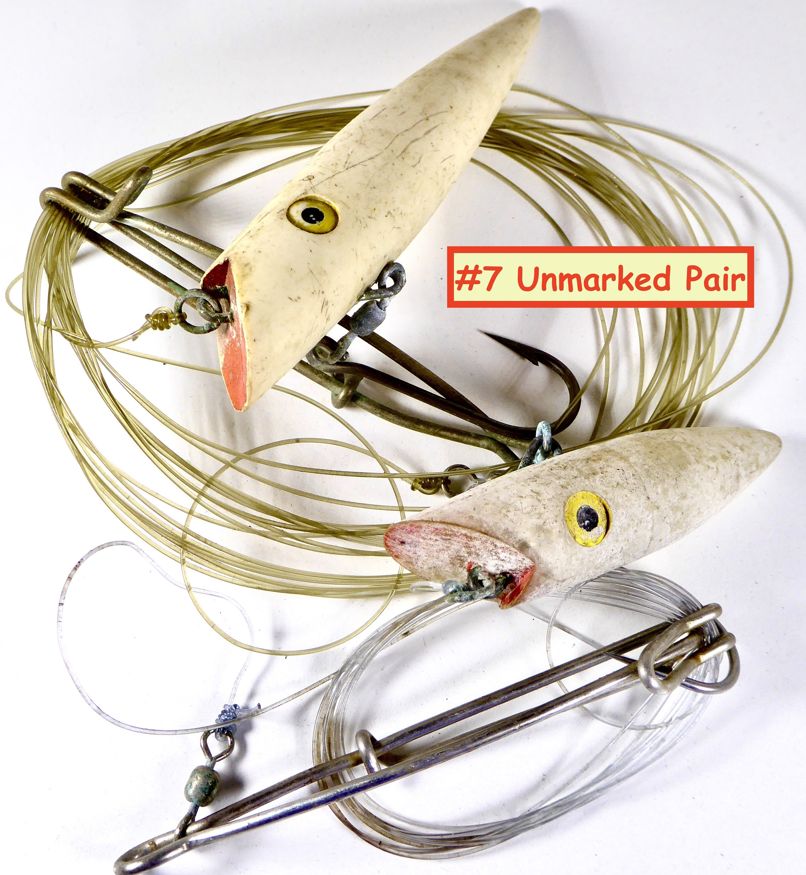 Vintage Trolling Plugs, Classic Tomic, Little Joe, Ahi, 4 to 7 Fully Rigged  and Ready to Go, From an Avid Oregon Salmon Fisherman's Estate -   Singapore