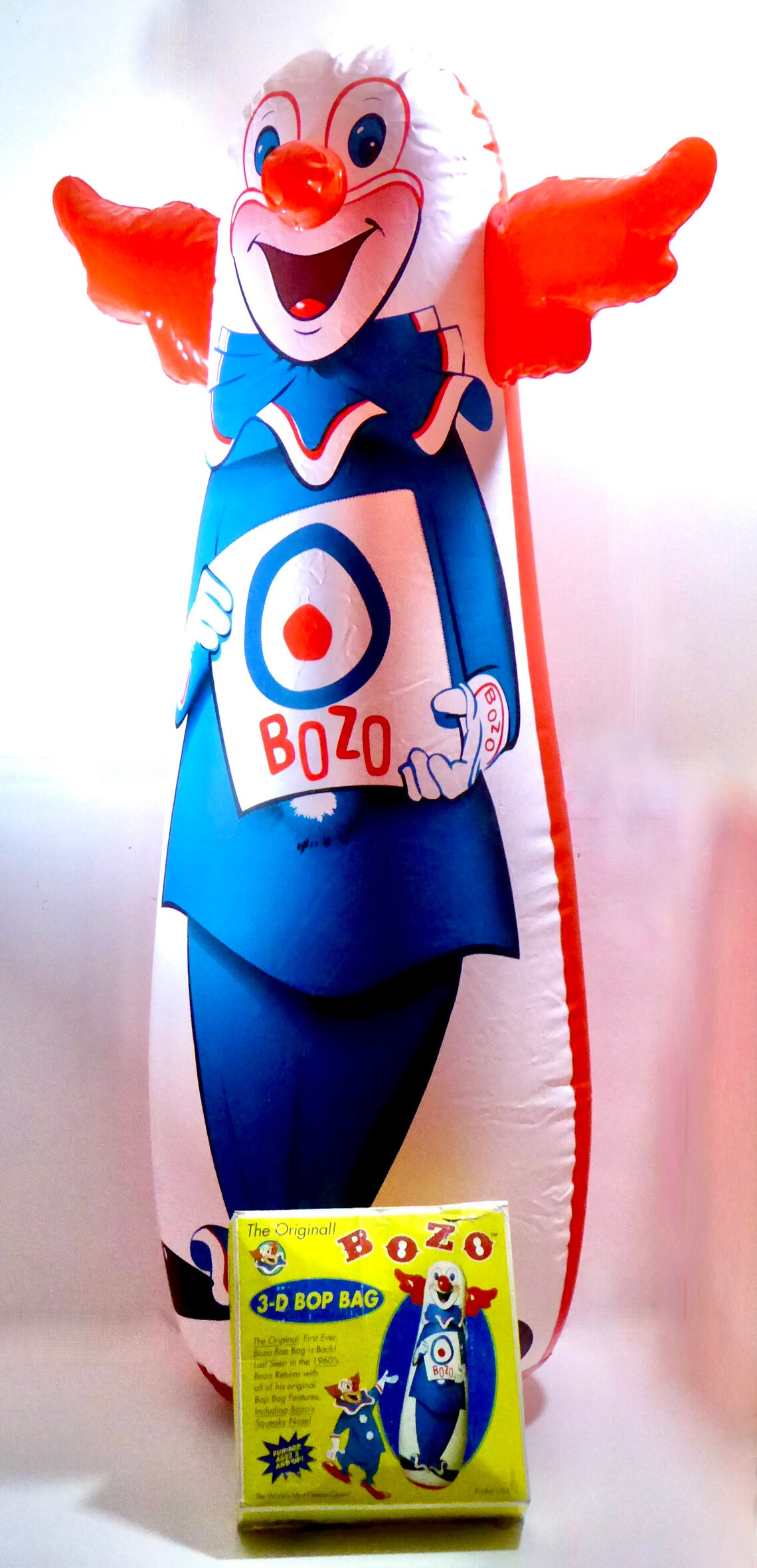 Vintage BOZO the Clown bop Bag Punching Doll Etsy