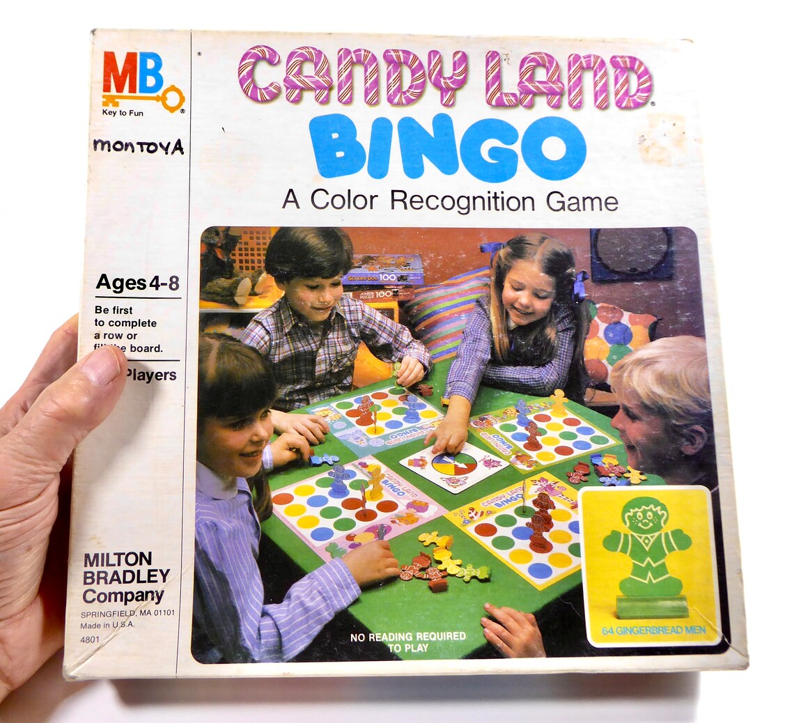 Vintage Candy Land Bingo Color Recognition Game Ages 48 Etsy