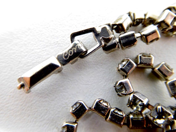 Vintage CORO Bracelet Classic Double Row Bright R… - image 5
