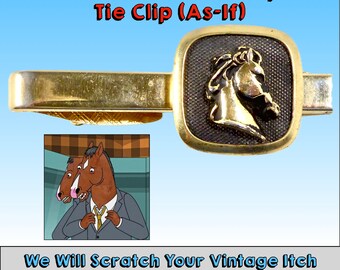 BoJack Horseman Rarely Wears a Tie, and NEVER Wears a Tie Clip, But If He Did This Would Be The One He Would Choose 1970's Horsehead Clip-On