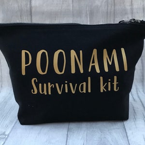 Poonami Survival Kit, fully stocked baby change purse, Baby Shower Gift, New mum gift image 6