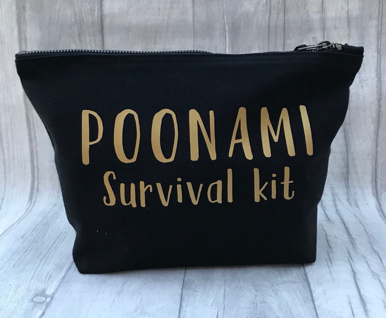 Poonami Survival Kit, fully stocked baby change purse, Baby Shower Gift, New mum gift image 6