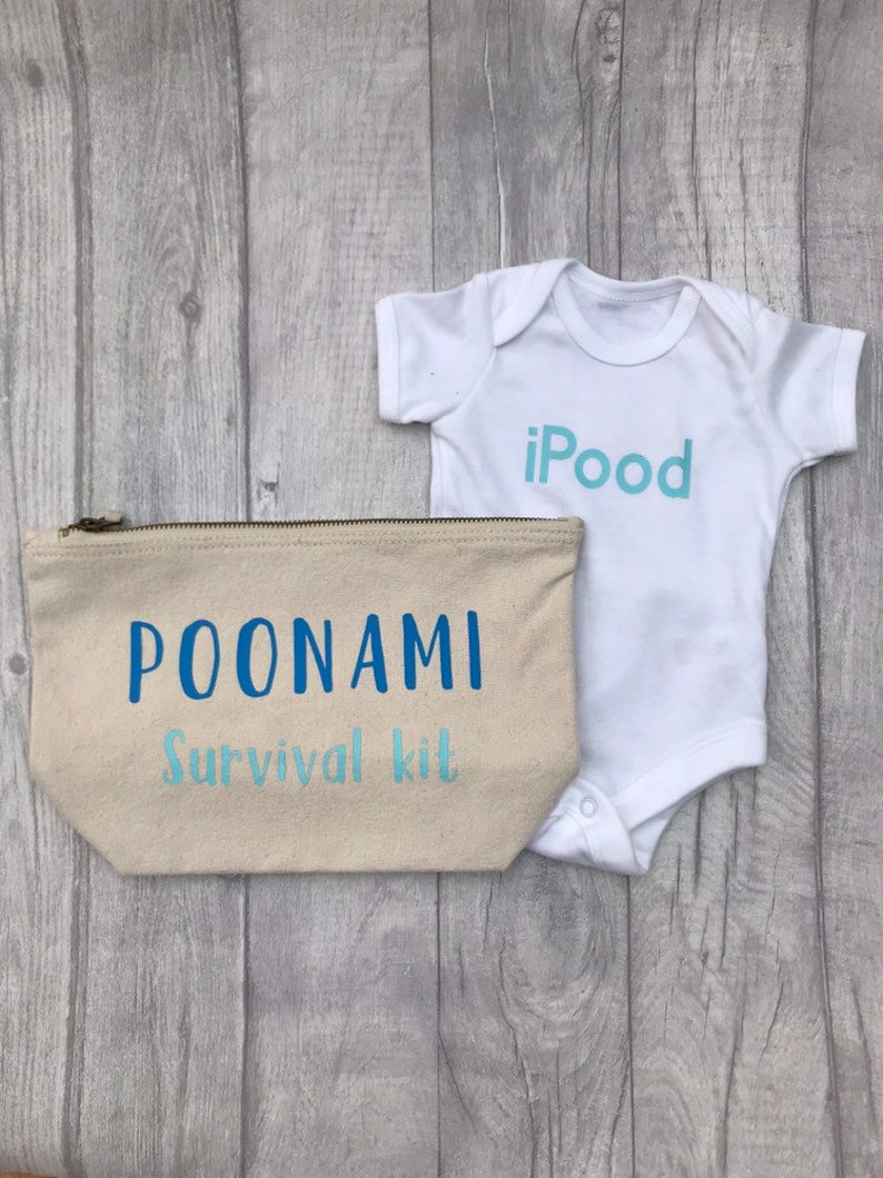 Poonami Survival Kit, fully stocked baby change purse, Baby Shower Gift, New mum gift image 9