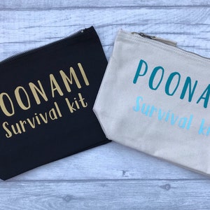 Poonami Survival Kit, fully stocked baby change purse, Baby Shower Gift, New mum gift image 4