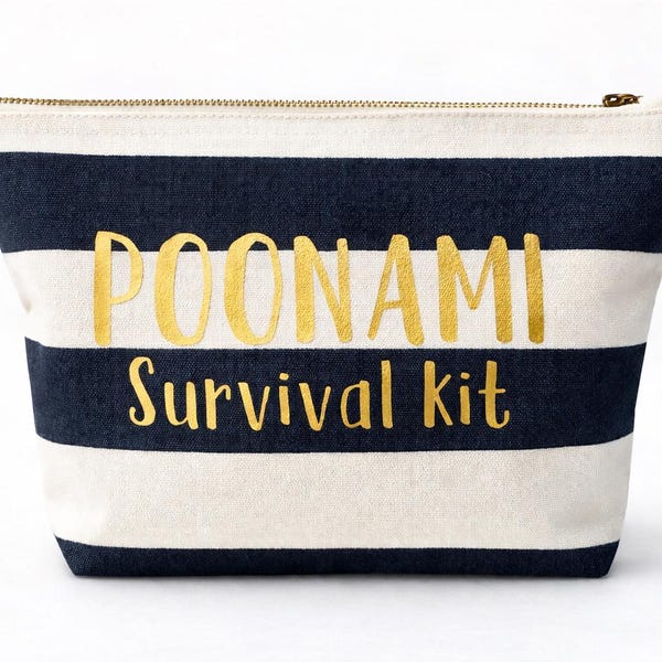 Kit de supervivencia Poonami: Bolsa cambiadora con body, regalo para mamá primeriza, regalo para baby shower, regalo para recién nacido
