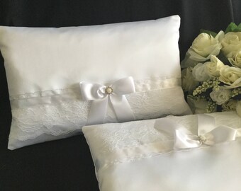 Wedding Kneeling Pillows White Kneeling Pillow Set Wedding Etsy