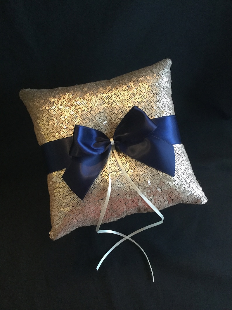 wedding flower girl basket Champagne flower girl basket wedding ring bearer pillow navy flower girl basket champagne ring bearer pillow