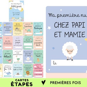 Kit cartes étapes bébé, Coffret cadeau Premières fois, pour immortaliser les moments importants de la vie de bébé