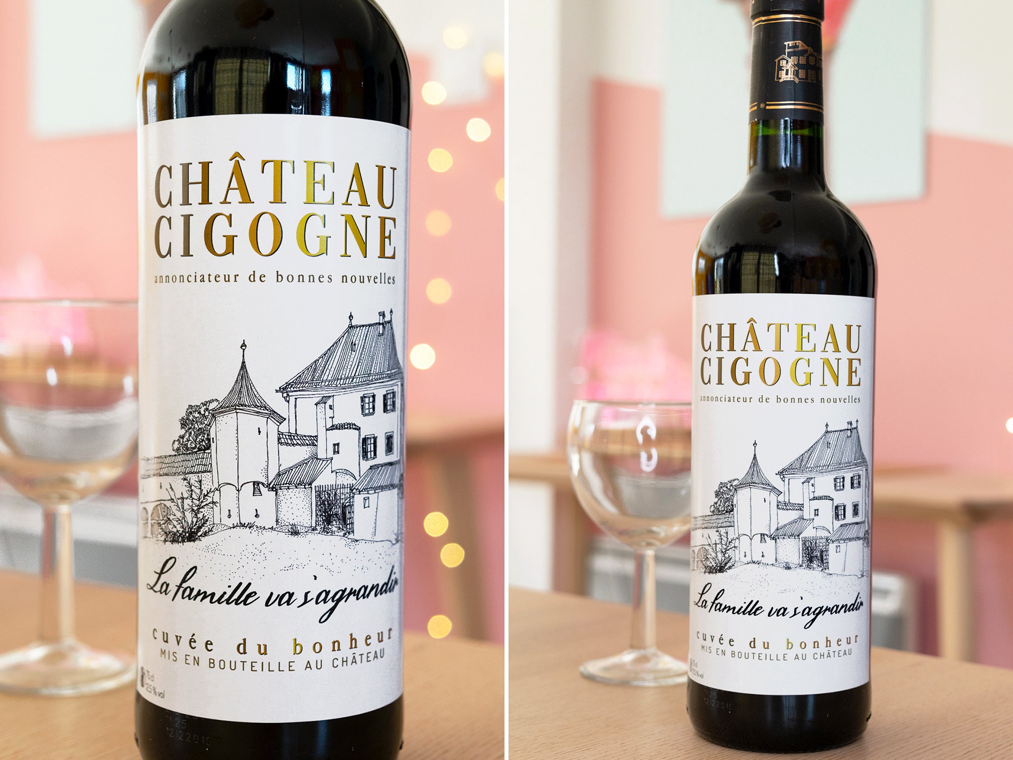 Annonce Grossesse Originale, étiquette Bouteille Vin à Imprimer Printable - 3