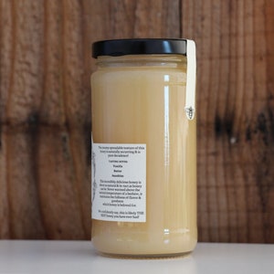 Gourmet Raw Clover Honey, 100% Virgin Clover Honey, Naturally Smooth Honey, Never heated above 95 degrees, Unfiltered Pure Raw Honey