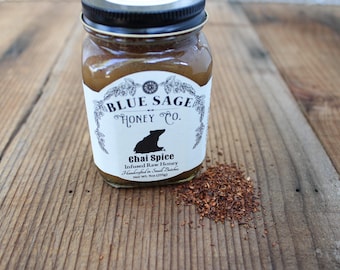 Chai Spice Honey with Rooibos Tea, Curated Honey and Tea Combination