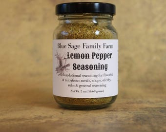 Lemon Pepper Seasoning, Lemon zest, Pepper, Salt Free Seasoning, Topping