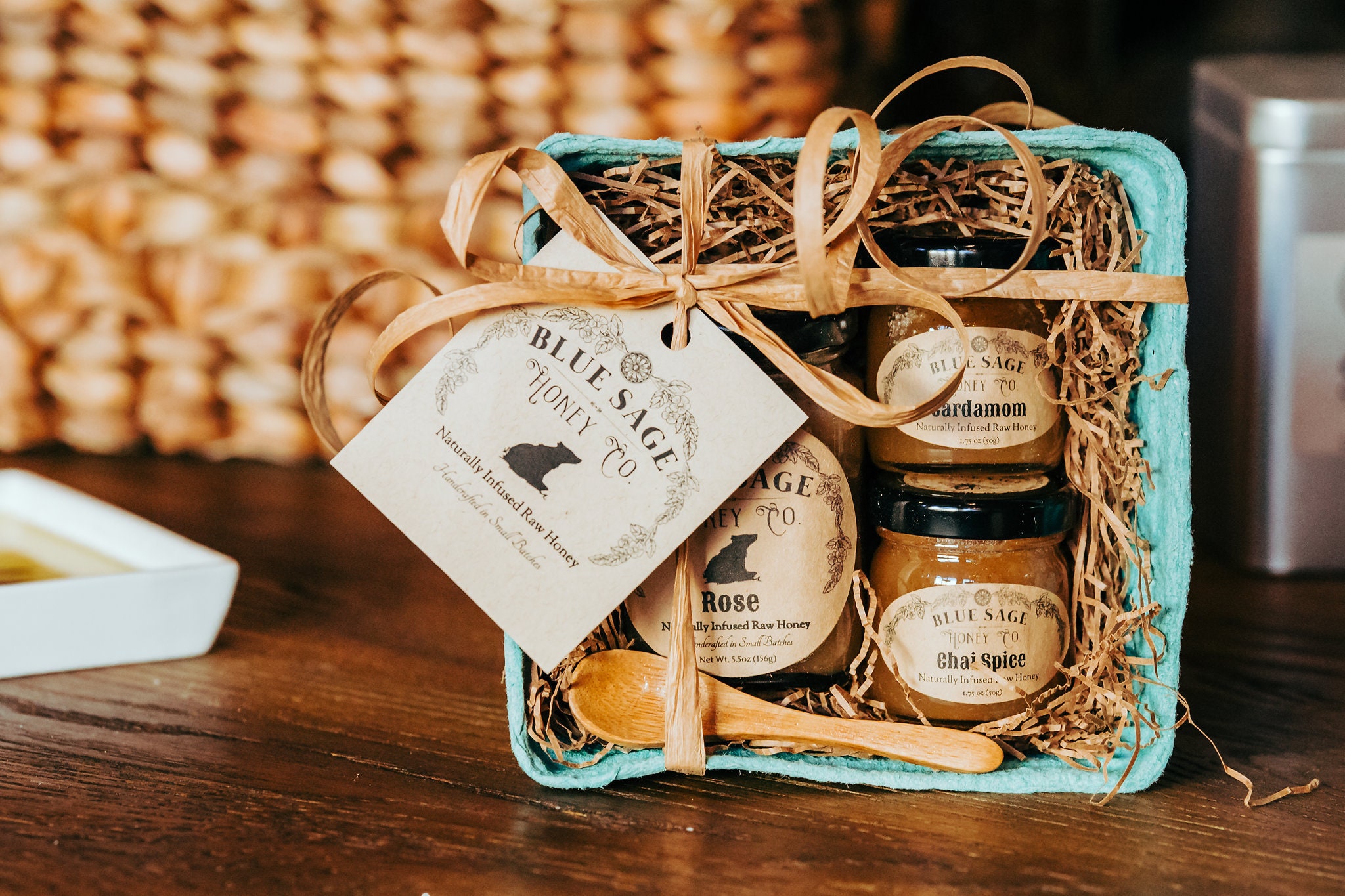Infused Raw Honey Treat Basket Gift Basket Personalized Etsy