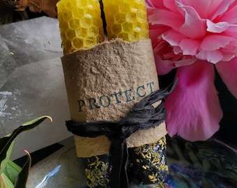 Cleanse and Protect Mini Pillar Candles