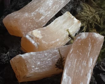 Peach Selenite Sticks