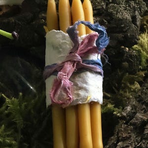 Mini Dipped Beeswax Candles