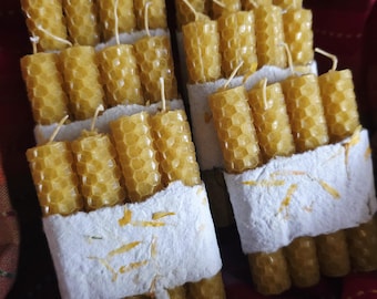 Handrolled Beeswax Chime Candles