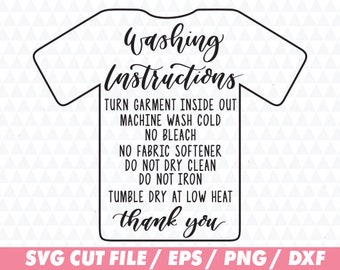 Download Care instructions Care Instructions svg Washing | Etsy