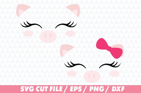 Download Pig svg, Cute face svg, Cute pig svg, Pig cricut, Flower ...