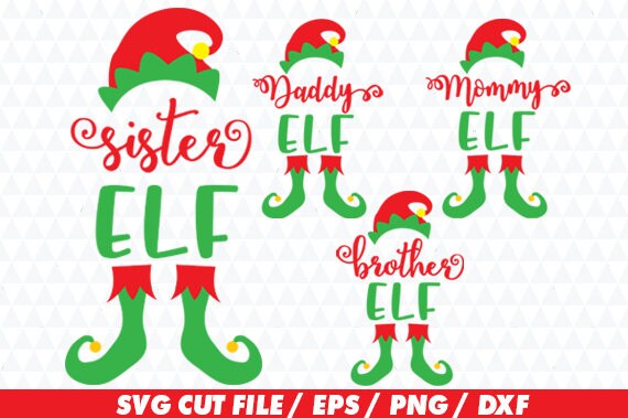 Download Christmas Elf Family SVG Sister Elf svg Brother Elf svg ...