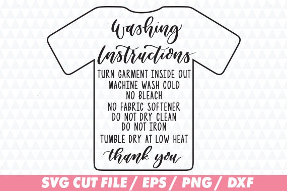 Download Care instructions Washing Instructions svg Care Instructions | Etsy
