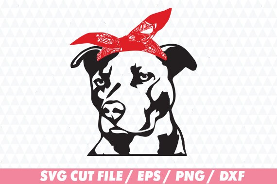 Download Pitbull svg Bandana svg Pitbull bandana svg Pitbull Mama ...