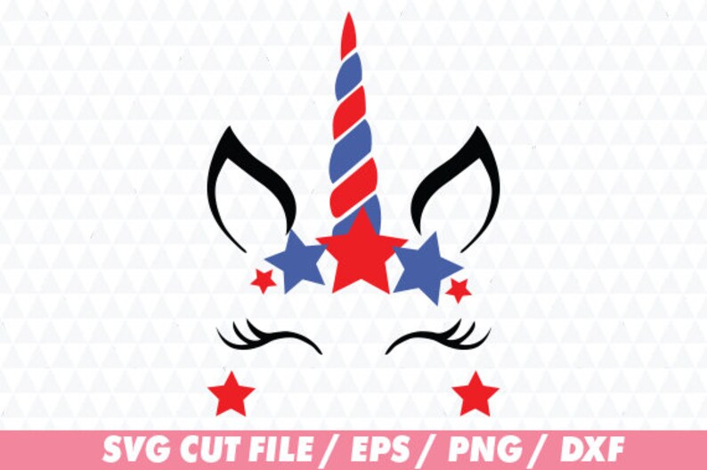 Download Unicorn 4th july svg Unicorn face Unicorn face svg 4th ...