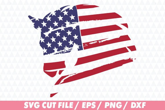 Download Patriot svg Horse svg Horse flag svg American flag svg | Etsy
