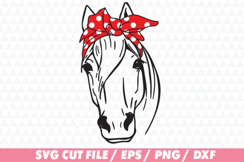 Download Horse svg Horse drawing svg Bandana svg Horse cut file | Etsy