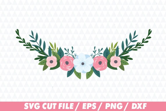 Download Flower svg Floral svg Flower svg files Flower wreath svg ...