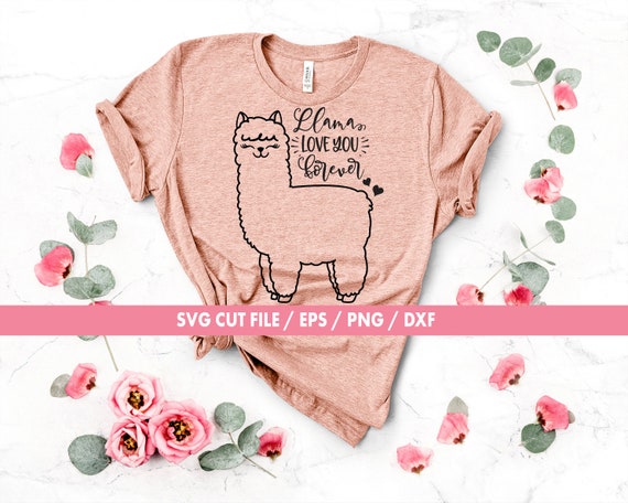 Download Llama love you forever svg Llama svg Valentine svg | Etsy