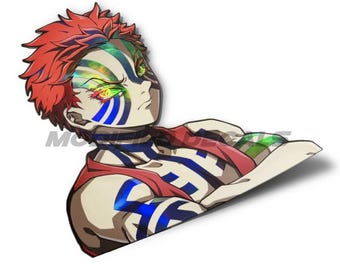 Holographic Anime Demon Sticker