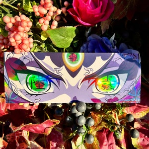 Anime Demon Holographic Slayer Sticker