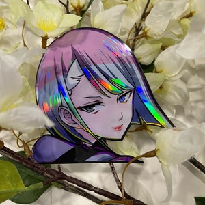 Night City Lucy Peeker Sticker Edgerunner Cyberpunk Car Decal Holographic