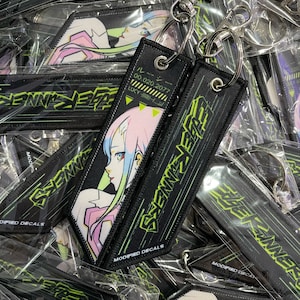 Cyberpunk Lucy Edge Runner Jet Tag Key Chain Holder