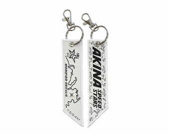 Akina SpeedStars Jet Tag Key Chain Car Accessories Initial D