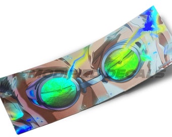 Holographic Anime Sticker Black Flash